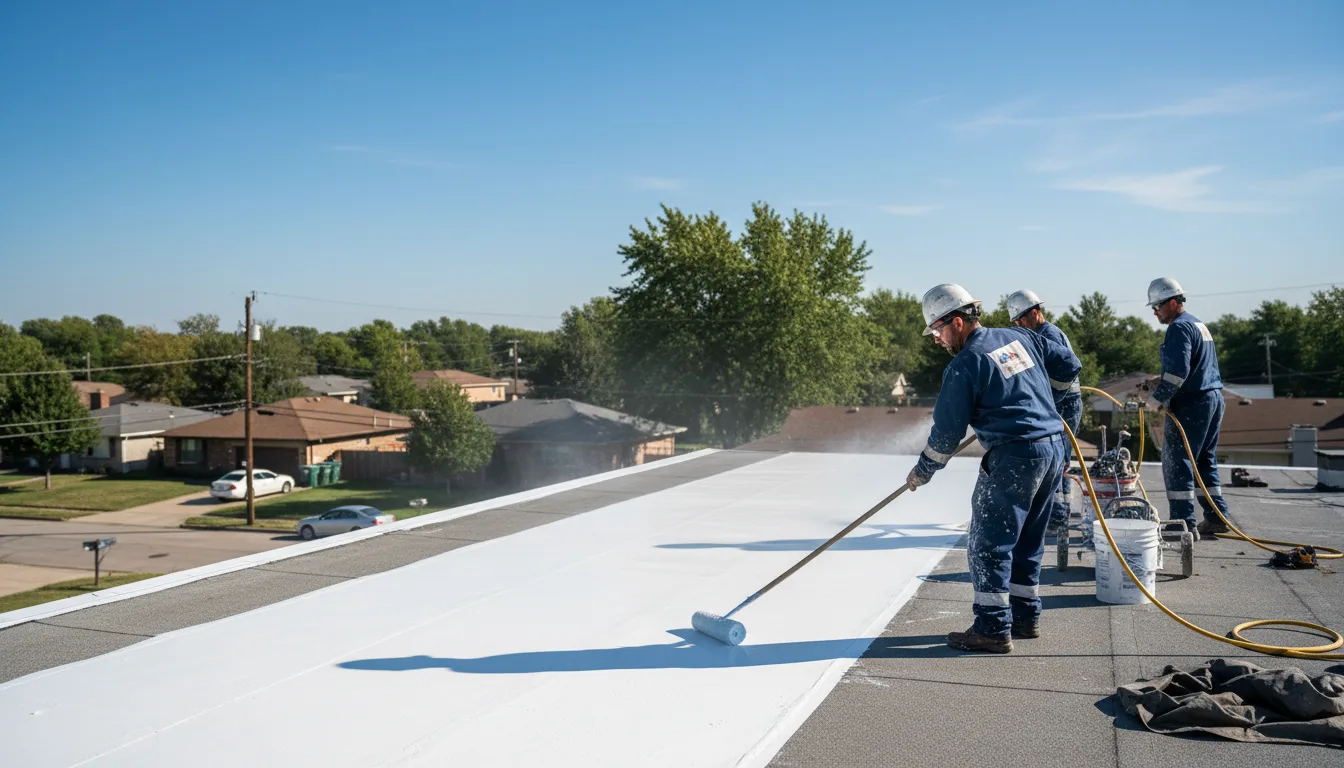 Commercial roof coating in Guion, AR near me